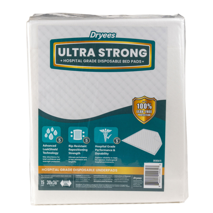 Disposable Underpads Ultra-Strong Rip-Resistant | Dryees